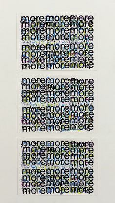 Philip Bradshaw, Installation view, more (echoes) 6, Open Studio 2017